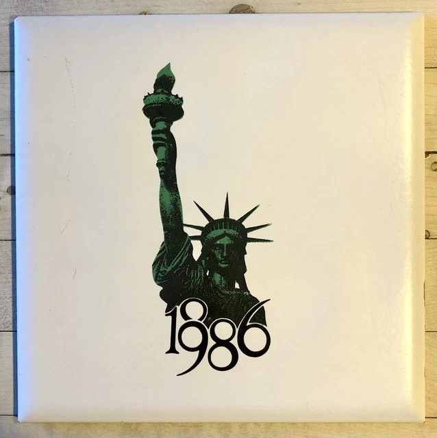 STATUE OF LIBERTY 100th Anniversary Edition Ceramic Tile 8x8 Inch