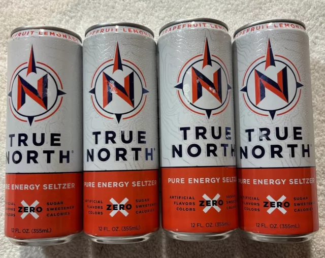 4 - Cans of Pure North Grapefruit & Lemonade Energy Drink 12oz Each