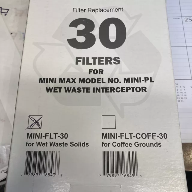 Mini-FLT-30 MIFAB MINI-PL Grease Waste Trap Filter Interceptor Mini Max QTY 30