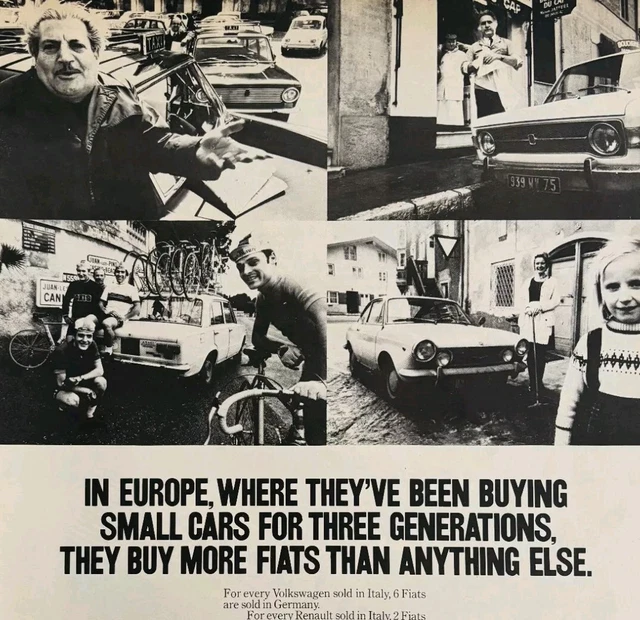 Fiat, European, Automobiles, Advertising, Collectibles - PicClick