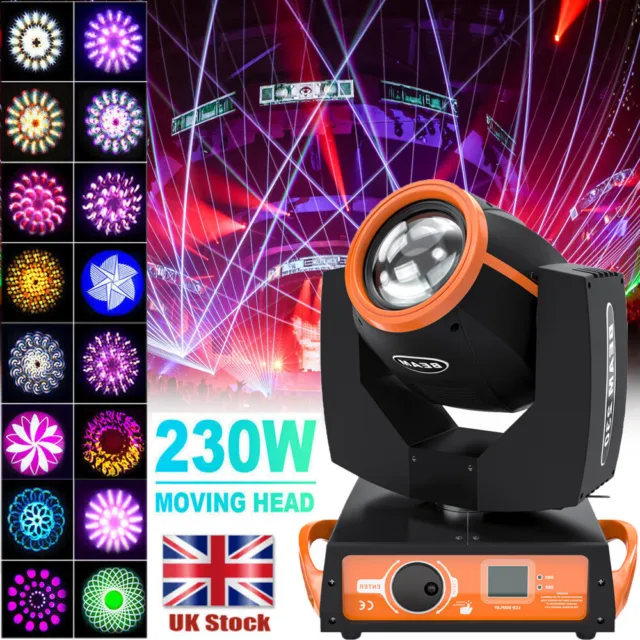 230W Gobo Stage Lighting RGBW 7R Beam Moving Head DJ Disco Show Strobe Light DMX