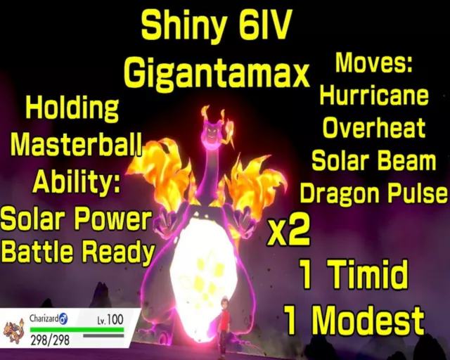 Pick 6 Gigantamax Shiny Pokemon Sword and Shield Shiny 6IV Toxtricity  Charizard Snorlax Gengar Any Gmax Pokemon -  Denmark