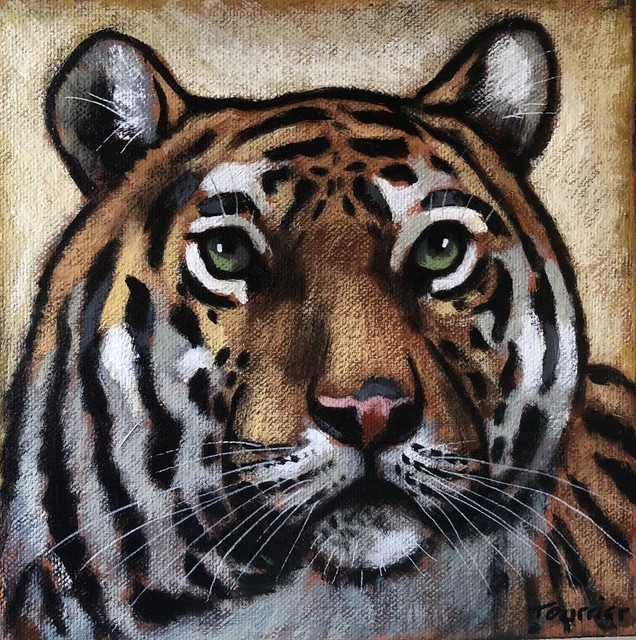 Tableau Peinture Tigre Tourrier