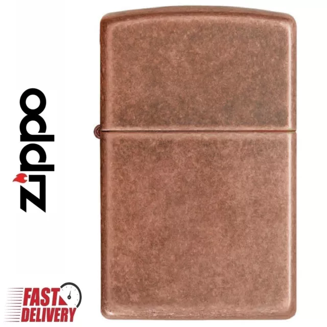 Zippo Lighter CLASSIC ANTIQUE COPPER 301FB Windproof Made In USA Genuine