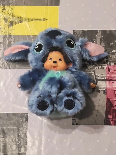 Peluche Doudou Kiki Monchichi Le Vrai Lilo Et Stitch Deguise 20 Cm