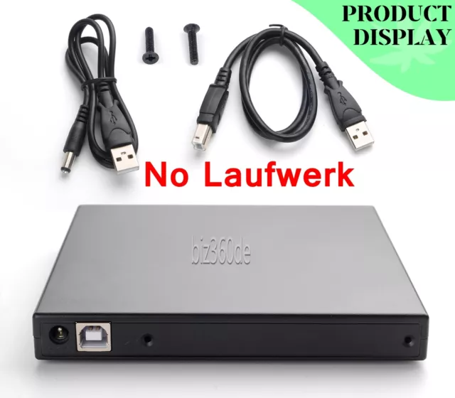 Caja USB externa para portátil 12,7 mm IDE PATA CD DVD-Rom unidad óptica