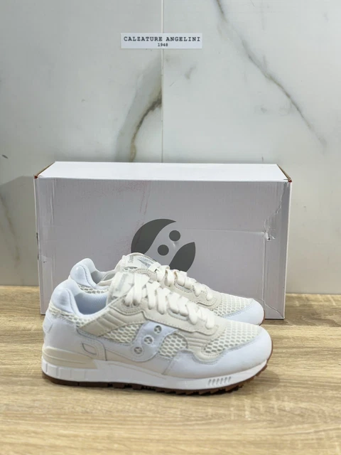 SAUCONY SHADOW 5000 Donna Pelle Bianca Casual Sneaker 38 EUR 80 00