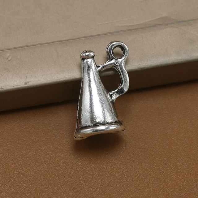 50 Stück Legierung Lautsprecher Anhänger DIY Charms Schmuckherstellung Zubehör 2