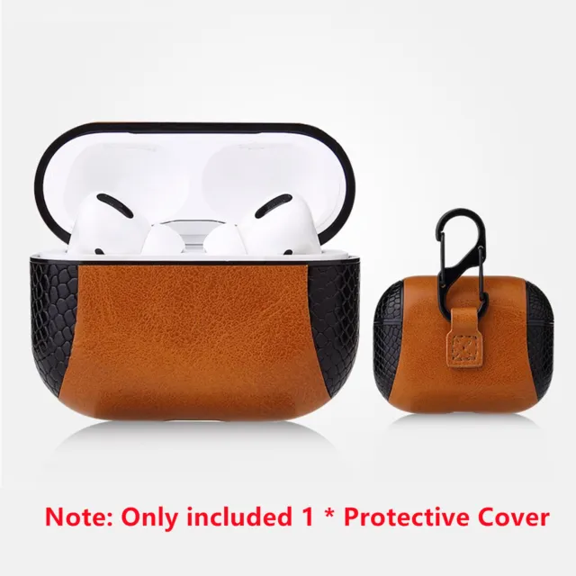 For Airpods 3 Case Business PU Leather Earphones Protective Shell Cover A