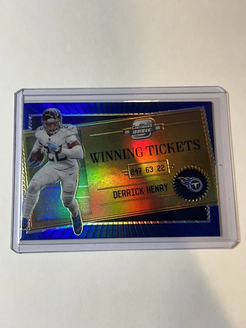 2020 Contenders Optic Derrick Henry Winning Tickets  #2/99 Titans Refractor