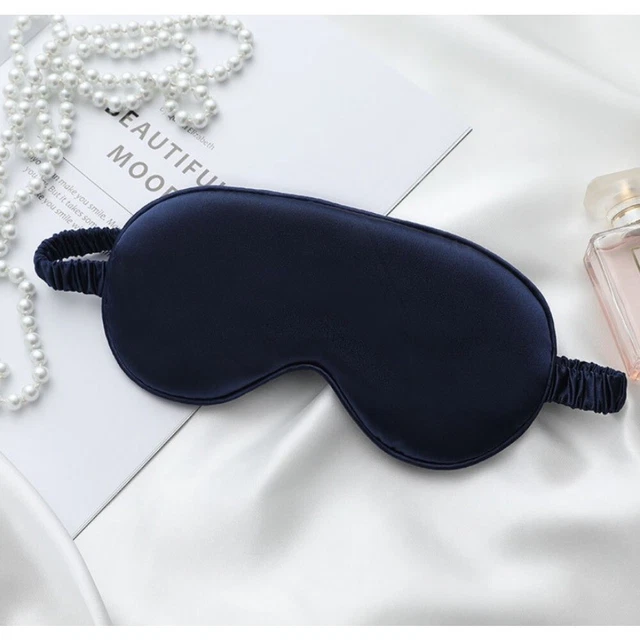 Masque de nuit satin bleu marine - Masque de sommeil