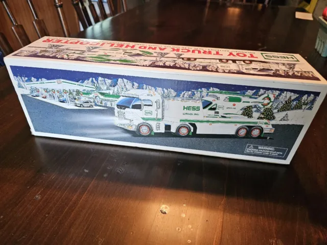 1995 Hess Toy Truck and Helicopter - New in Box