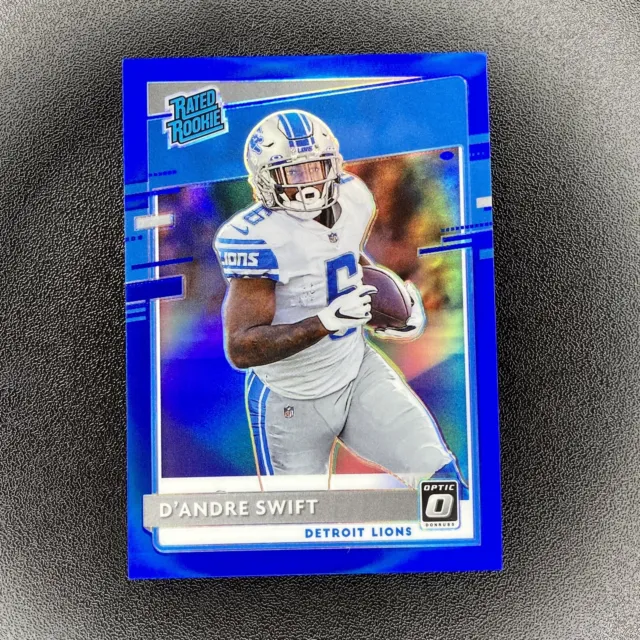 D’ANDRE SWIFT 2020 Donruss Optic Preview Rated Rookie #P-309 Blue Prizm /125 RC