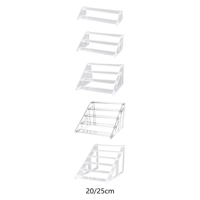 Présentoir Acrylique AZEAM 4 Niveaux - Pour Figurines Pop, Vernis à Ongles, Cosmétiques - 30x28x20 Cm - 2 Pack
