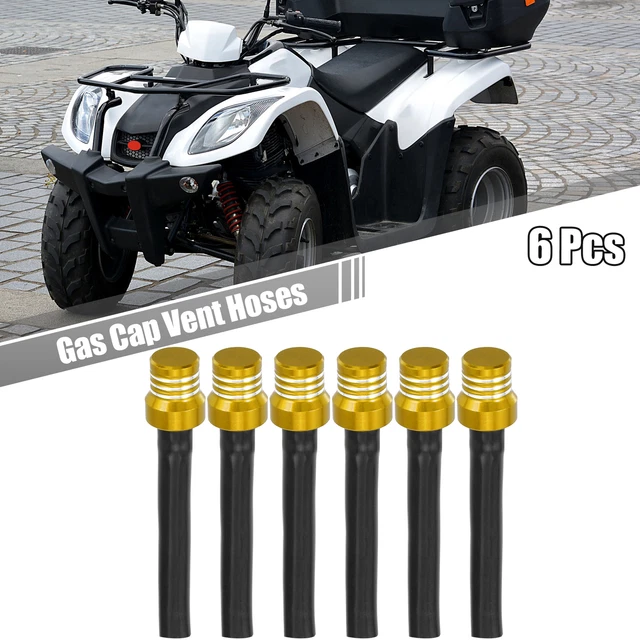 6 PZ TUBO sfiato tappo gas respiratore serbatoio a senso unico per moto tubo nero tono oro EUR 6 PZ TUBO sfiato tappo gas respiratore serbatoio a senso unico per moto tubo nero tono oro EUR