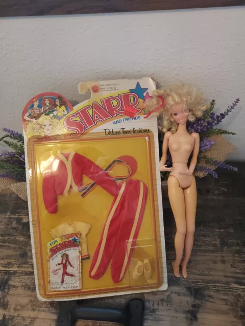 Vintage 1970s Mattel Starr Doll and New  Fashion #3322 Keepin Fit lot