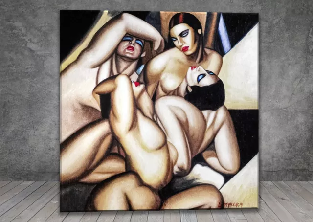 Tamara de Lempicka Group Of Four Nudes CANVAS PAINTING ART PRINT POSTER 1297