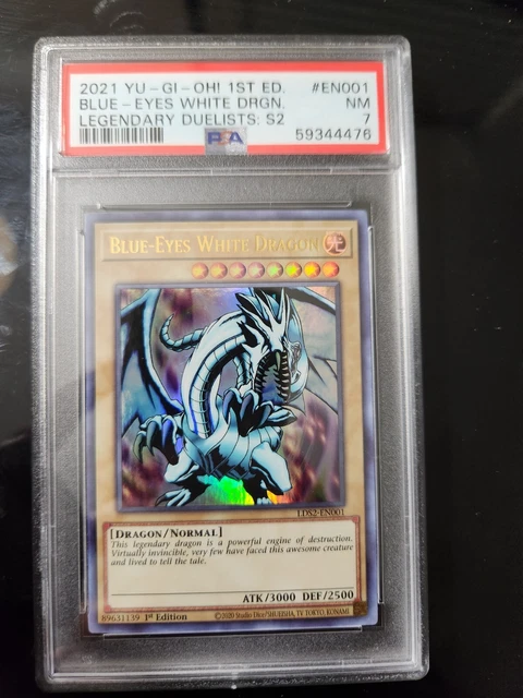 yugioh ldk2-enk01 limited ed blue-eyes white dragon common card Amazon.com: Blue-Eyes White Dragon (Version 2) - LDK2-ENK01 - Legendary  Decks II - Common main image 1
