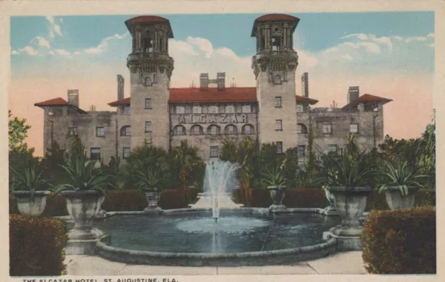 The Alcazar Hotel Flagler Hotels St. Augustine Florida Postcard