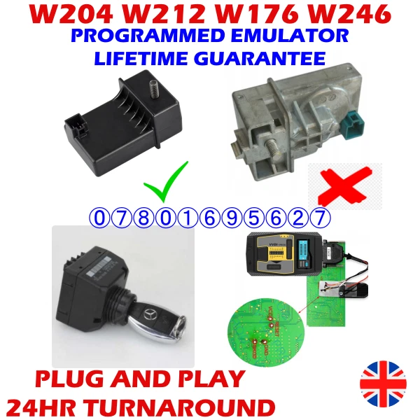 ESL ELV EMULATOR Steering Lock Repair for Mercedes Benz W204 W207