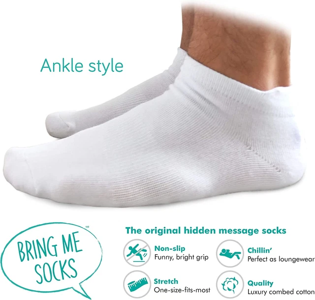 'Shhh I'm Watching Racing' Funny Lounge/ankle Socks - Great gift for racing fans 4