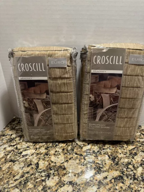 2 CROSCILL BRADNEY European Pillow Shams 26 By 26 60.00 PicClick
