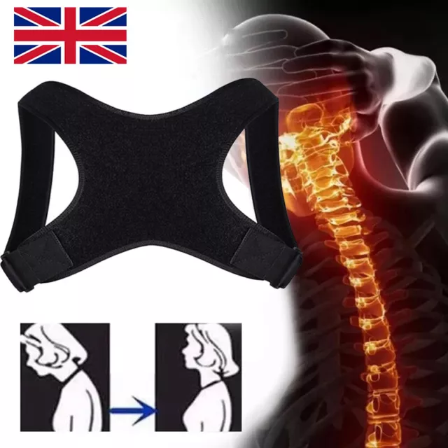 Posture Corrector Brace Back Body Support Wellness Lumbar Shoulder Support Belt