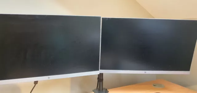 HP E233 HD 23" IPS  Monitor W-LED Full HD Monitor (X2 Monitors with Dual Stand)