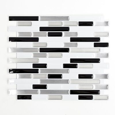 Braun Auto-Adhésif Mosaïque Baguettes Optique Vinyle Autocollant Beige Braun Emperador 