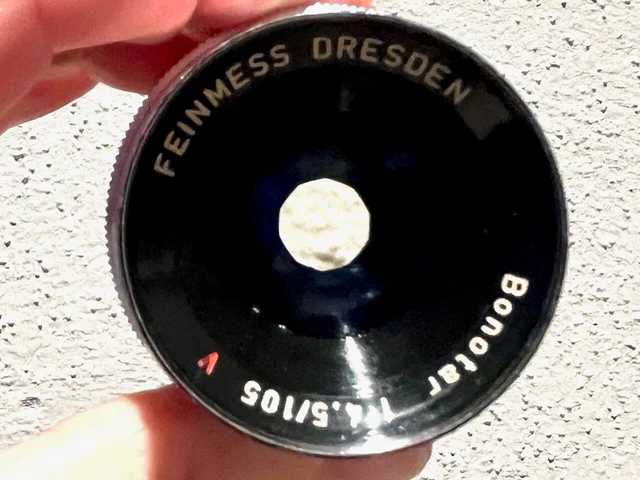 Objectif Feinmess Dresden V Bonotar 105mm F/4.5 M42 – Occasion