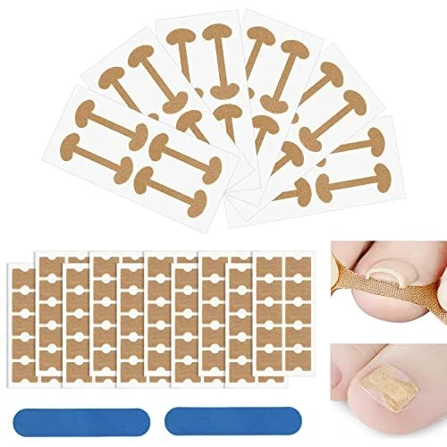 Ensemble d'Outils pour Ongles Incarnés 126 Pcs Patch de Correction d'Ongle d'...