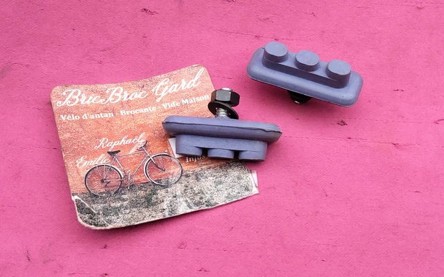 NOS/NEUF 2X BRAKE Pads Bmx Old School Purple Patin Frein Kool-Stop Continental? EUR 24,95 - FR