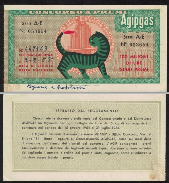 Agipgas -- Concorso A Premi