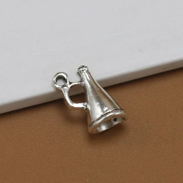50 Stück Legierung Lautsprecher Anhänger DIY Charms Schmuckherstellung Zubehör 7