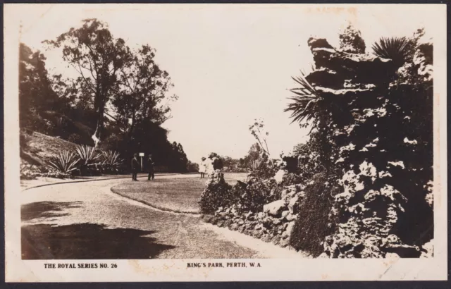 King's Park, Perth, Western Australia Royal Series RP Postcard; toning