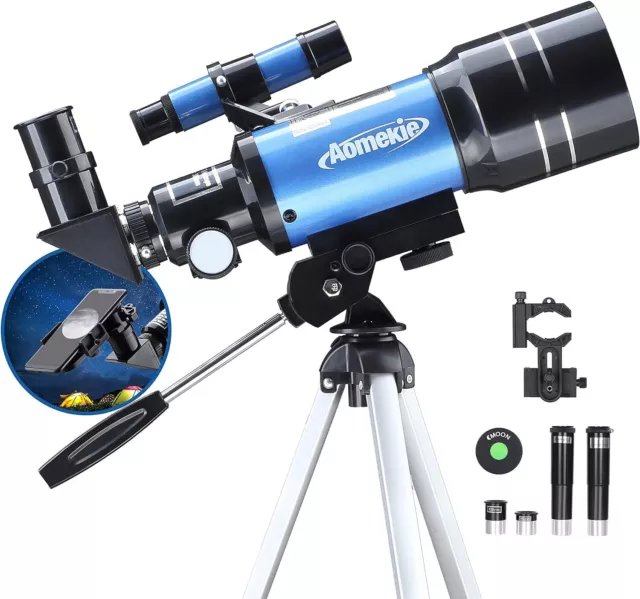 700mm Reflector Astronomical Telescope 150X with Phone Adapter for Moon Watching