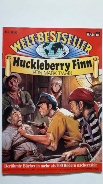 Welt-Bestseller Nr.4 Huckleberry Finn - TOP Z1 BASTEI ABENTEUER COMICHEFT