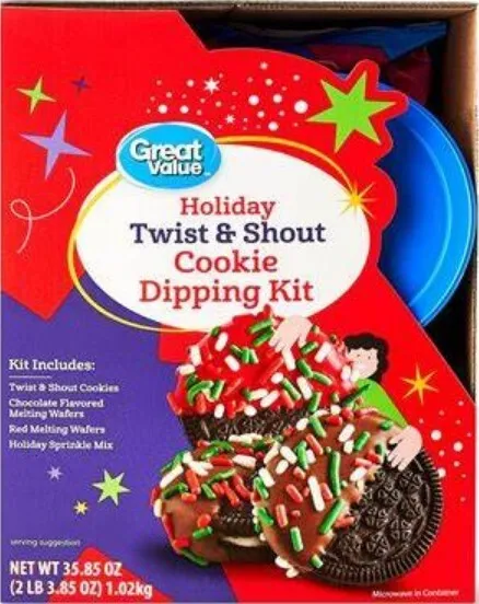 XL Pack HOLIDAY 'Twist & Shout' Cookie Dipping Kit 1020 gr originale USA