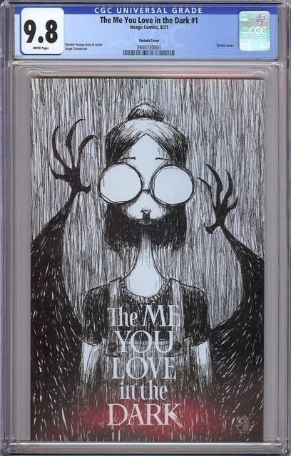 The Me You Love in the Dark #1 CGC 9.8 1:25 Skottie Young SKETCH VARIANT !