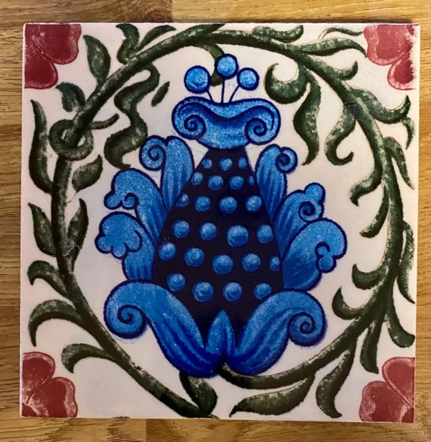 William de Morgan replica tile 15cm x15cm