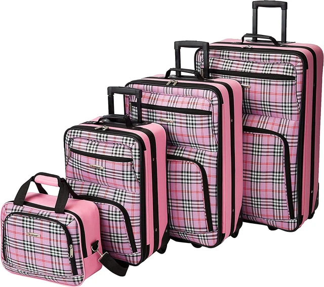 Softside Upright Luggage Set Expandable Rolling *Choose 2/4 pc. 14,19 + 24,28"