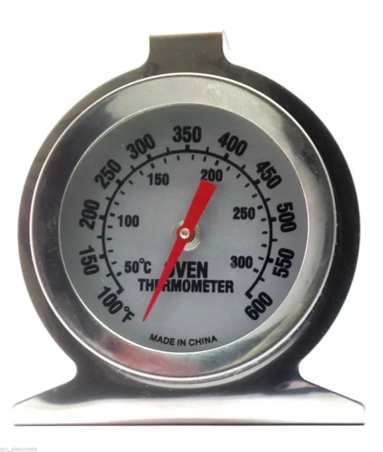 Stainless Steel Oven Thermometer / Temperature Gauge For Pizza Ovens BBQ Cooker