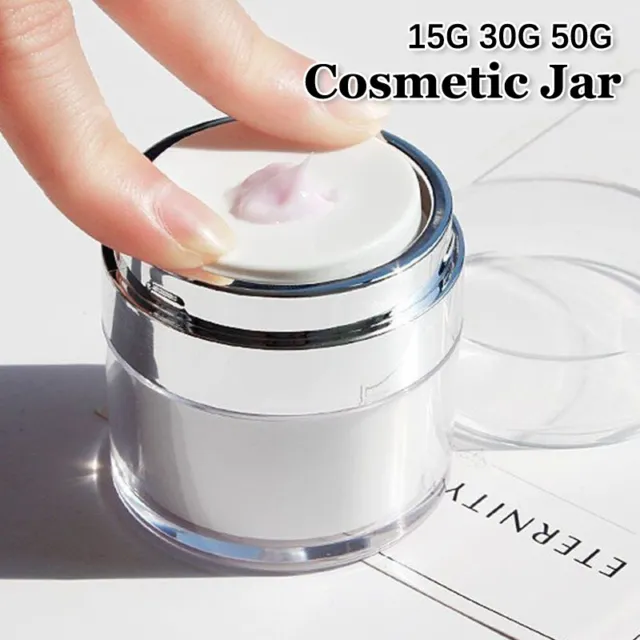 Acrylic Airless Pump Jar Empty Cream Bottle Refillable Cosmetic Contai*h* u