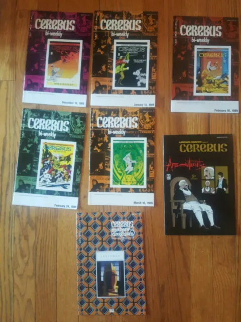 Lot of 7 issues of Cerebus by Dave Sim