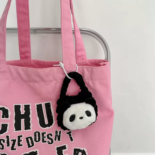 Panda Crochet Bag Earphone Bag Knitted Portable Anti-Fall Earphone Bag
