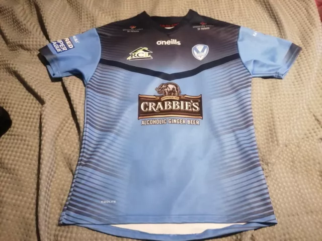 Men's St Helens Rugby League O'Neills 2019 Away Shirt Size M Tommy Makinson