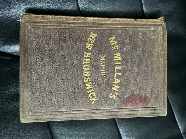 Mappa di Mc Millan del Nuovo Brunswick 1867 prima edizione