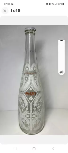 2008 EVIAN Limited Edition CHRISTIAN LACROIX Water Snowflake Bottle