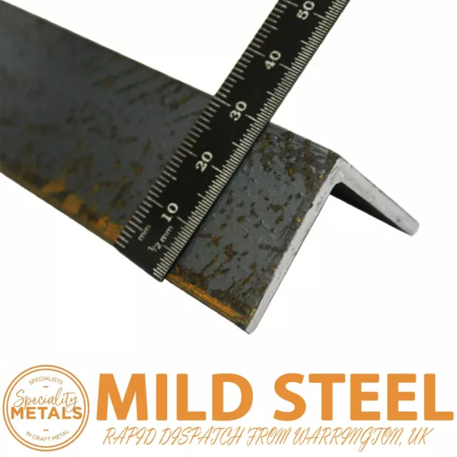 25mm x 25mm x 3mm Low-price Mild Steel Angle Iron Steel Section Thick UK Made 2