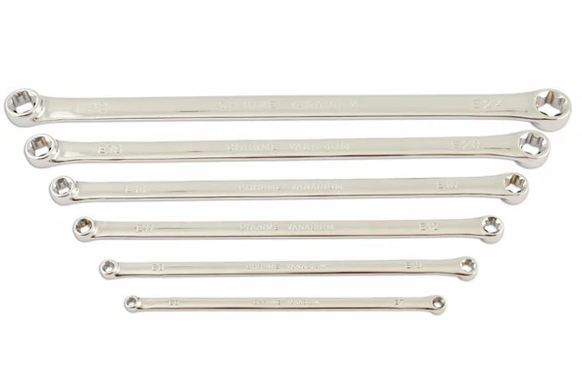 Extra Long Étoile Bague Clé Ensemble 6pc 5580 Laser Neuf